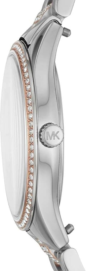 Michael Kors Lauryn Quartz Mother of Pearl White Dial Two Tone Steel Strap Watch For Women - MK4366 Buy Now By Michael Kors