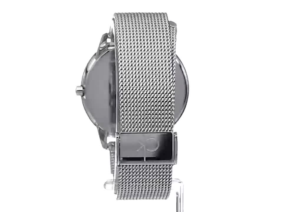 Calvin Klein Minimal Silver Dial Silver Mesh Bracelet Watch for Men - K3M21126 Buy Now By Calvin Klein