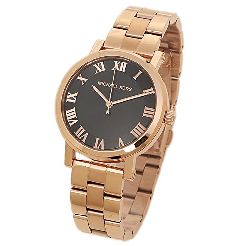 Michael Kors Noire Black Dial Rose Gold Steel Strap Watch for Women - MK3585 Buy Now By Michael Kors