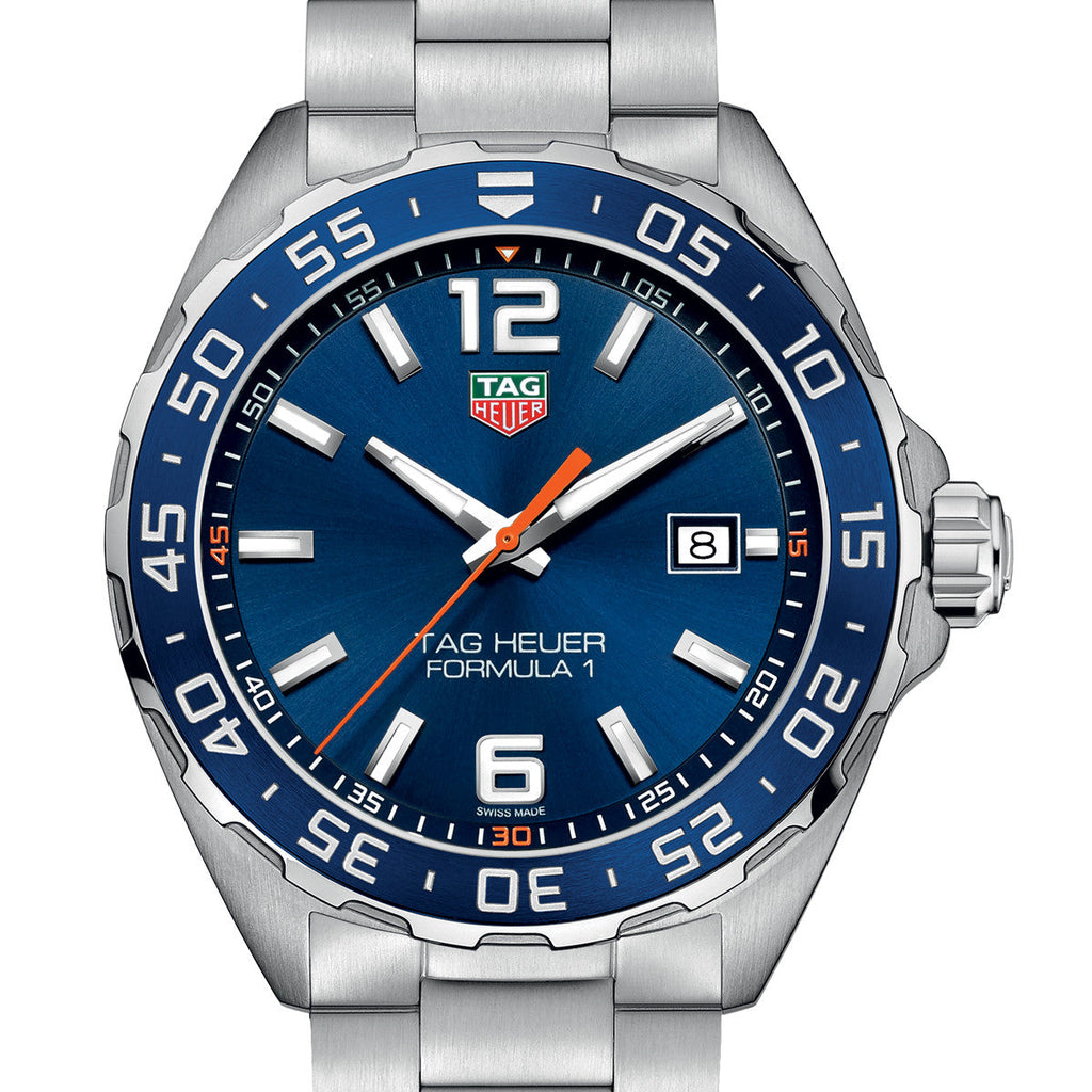 Tag Heuer Formula 1 Quartz Blue Dial Silver Steel Strap Watch for Men - WAZ1010.BA0842 Buy Now By Tag Heuer