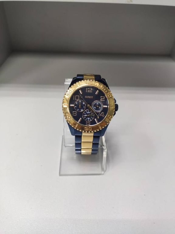 Guess BFF Multifunction Blue Dial Two Tone Steel Strap Watch for Women - W0231L6 Buy Now By Guess