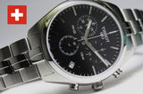 Tissot T Classic PR 100 Chronograph Black Dial Silver Steel Strap Watch for Men - T101.417.11.051.00 Buy Now By Tissot