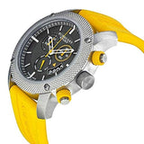Burberry Sport Chronograph Grey Dial Yellow Rubber Strap Watch for Men - BU7712 Buy Now By Burberry
