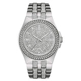 Bulova Crystal Pave Silver Dial Silver Steel Strap Watch for Men - 96B235 Buy Now By Bulova