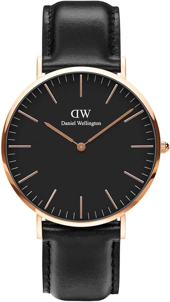 Daniel Wellington Classic Sheffield Black Dial Black Leather Strap Watch For Men - DW00100127 Buy Now By Daniel Wellington