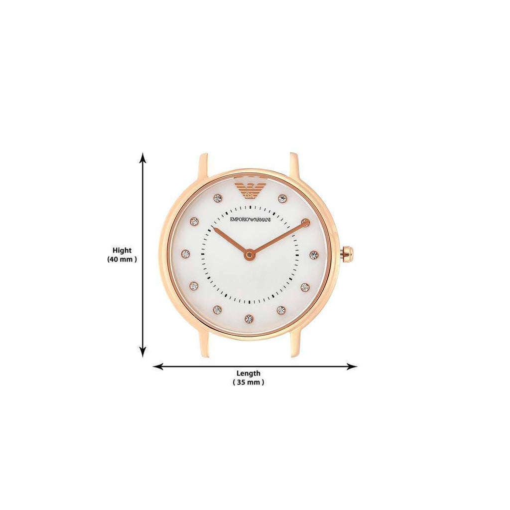 Emporio Armani Mother of Pearl Dial Green Leather Strap Watch For Women - AR11150 Buy Now By Emporio Armani