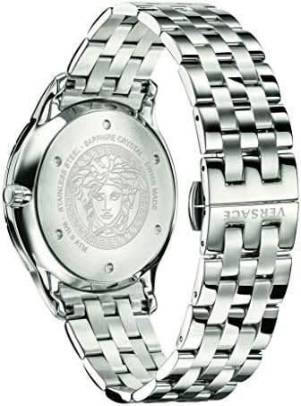 Versace Univers Analog Black Dial Silver Steel Strap Watch for Men - VEBK00418 Buy Now By Versace
