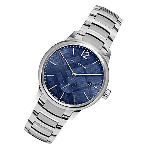 Burberry The Classic Blue Dial Silver Steel Strap Watch for Men - BU10007 Buy Now By Burberry