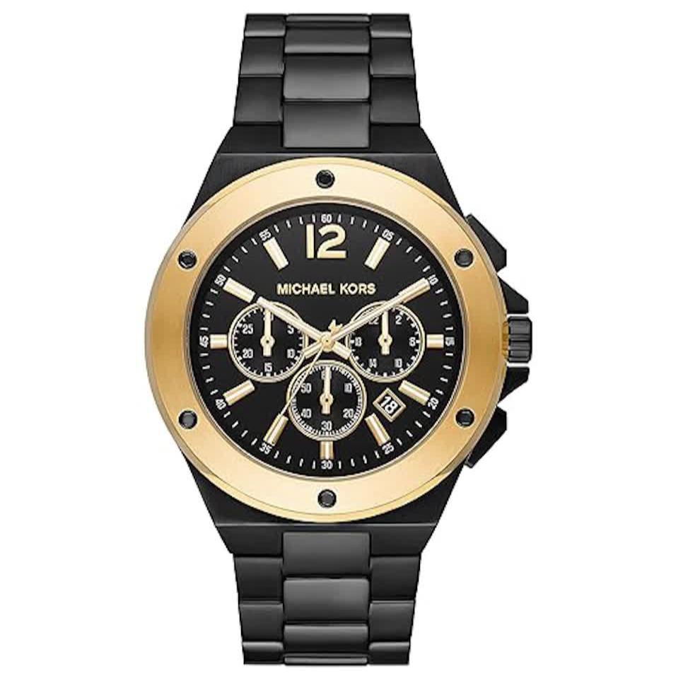 Michael Kors Lennox Chronograph Black Dial Black Steel Strap Watch For Men - MK8941 Buy Now By Michael Kors