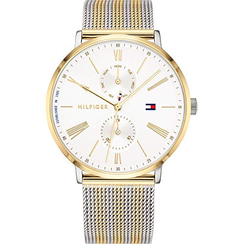 Tommy Hilfiger Jenna Quartz White Dial Two Tone Mesh Bracelet Watch for Women - 1782074 Buy Now By Tommy Hilfiger