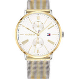 Tommy Hilfiger Jenna Quartz White Dial Two Tone Mesh Bracelet Watch for Women - 1782074 Buy Now By Tommy Hilfiger