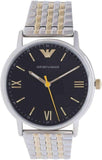 Emporio Armani Kappa Quartz Black Dial Two Tone Mesh Bracelet Watch For Men - AR11228 Buy Now By Emporio Armani