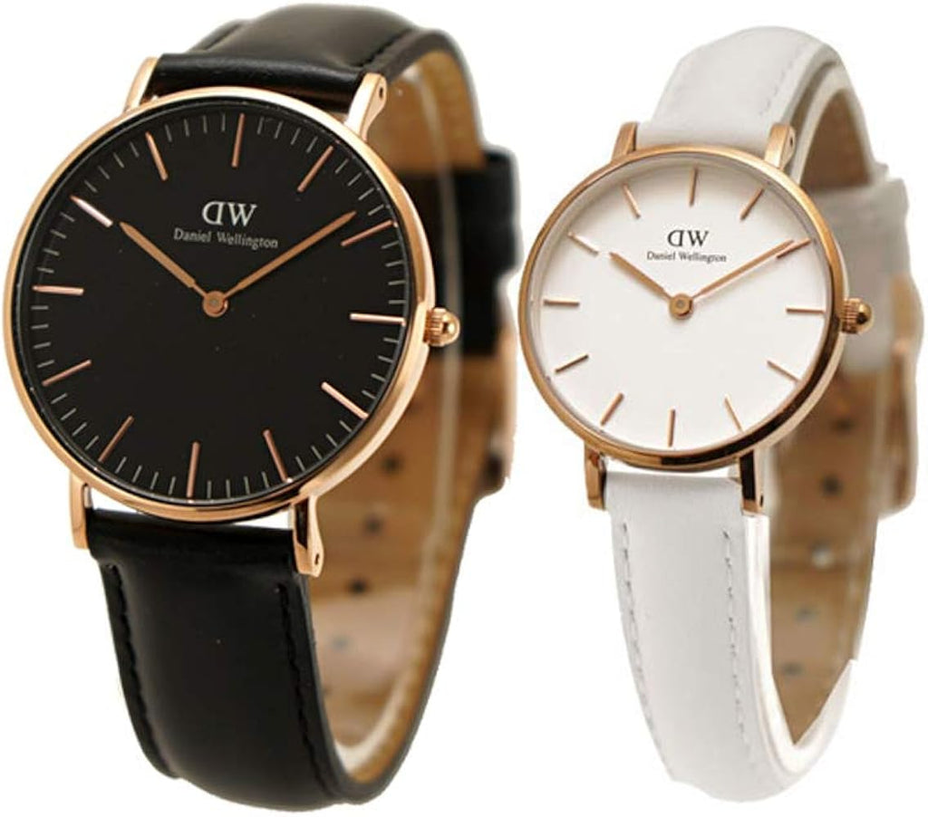 Daniel Wellington Classic Sheffield Black Dial Black Leather Strap Watch For Women - DW00100139 Buy Now By Daniel Wellington