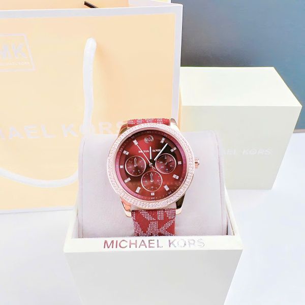 Michael Kors Tibby Multifunction Red Dial Red Leather Strap Watch For Women - MK2967 Buy Now By Michael Kors