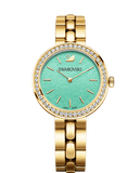 Swarovski Daytime Crystals Turquoise Dial Gold Steel Strap Watch for Women - 5182212 Buy Now By Swarovski