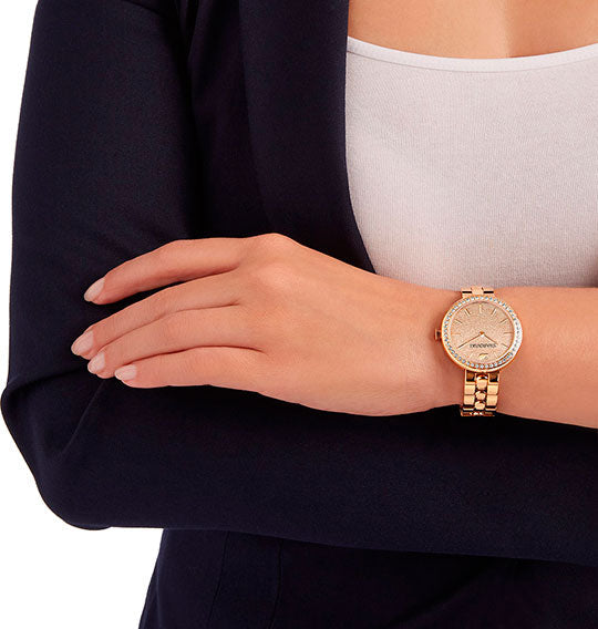 Swarovski Daytime Analog Gold Dial Gold Steel Strap Watch for Women - 5182231 Buy Now By Swarovski