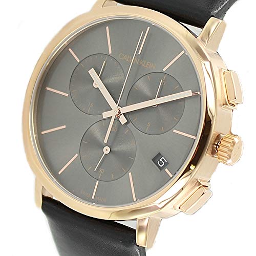 Calvin Klein Posh Grey Dial Black Leather Strap Watch for Men - K8Q376C3 Buy Now By Calvin Klein