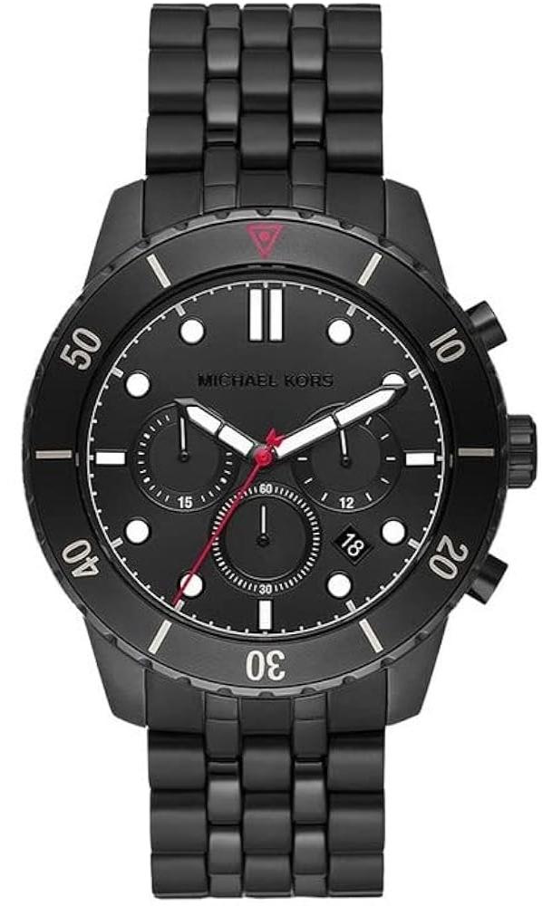 Michael Kors Cunningham Chronograph Black Dial Black Steel Strap Watch For Men - MK8965 Buy Now By Michael Kors