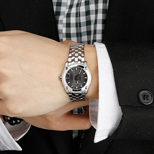 Burberry Herringbone Grey Dial Silver Steel Strap Watch for Women - BU1851 Buy Now By Burberry