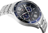 Tommy Hilfiger Erik Chronograph Blue Dial Silver Steel Strap Watch for Men - 1791366 Buy Now By Tommy Hilfiger
