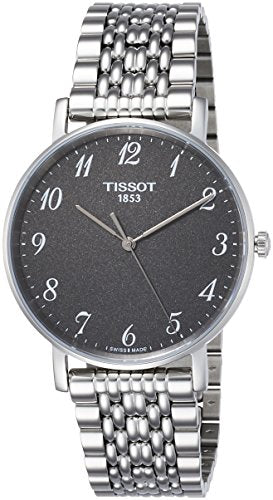 Tissot T Classic Everytime Quartz Black Dial Silver Steel Strap Watch for Men - T109.410.11.072.00 Buy Now By Tissot