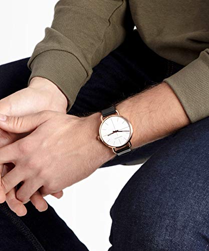 Calvin Klein Even White Dial Black Leather Strap Watch for Women - K7B216C6 Buy Now By Calvin Klein