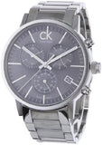 Calvin Klein Post Minimal Chronograph Black Dial Silver Steel Strap Watch for Men - K7627161 Buy Now By Calvin Klein
