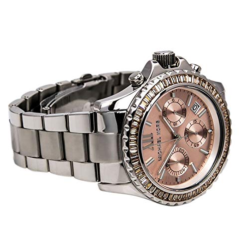 Michael Kors Everest Chronograph Gold Dial Silver Steel Strap Watch For Women - MK5870 Buy Now By Michael Kors