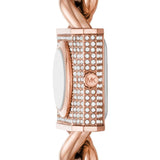 Michael Kors Chain Lock Three-Hand Rose Gold Dial Rose Gold Steel Strap Watch for Women - MK4827 Buy Now By Michael Kors