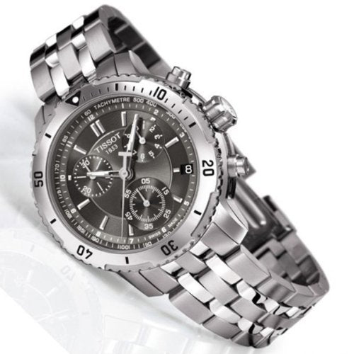 Tissot PRS 200 Grey Dial Chronograph Grey Dial Silver Steel Strap Watch For Men - T067.417.11.051.00 Buy Now By Tissot