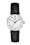 Tissot Everytime Desire Medium White Dial Black Leather Strap Watch For Men - T109.410.16.032.00 Buy Now By Tissot