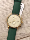 Emporio Armani Chronograph Champagne Dial Green Leather Strap Watch For Men - AR1722 Buy Now By Emporio Armani