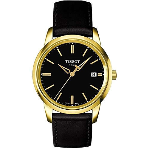 Tissot T Classic Dream Black Dial Black Leather Strap Watch for Men - T033.410.36.051.01 Buy Now By Tissot