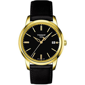 Tissot T Classic Dream Black Dial Black Leather Strap Watch for Men - T033.410.36.051.01 Buy Now By Tissot
