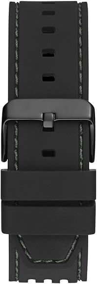 Guess Phoenix Analog Black Dial Black Silicone Strap Watch For Men- GW0499G7 Buy Now By Guess