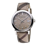 Burberry The City Nova Beige Dial Grey Leather Strap Watch for Women - BU9023 Buy Now By Burberry