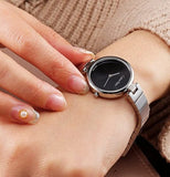 Calvin Klein Authentic Black Dial Silver Steel Strap Watch for Women - K8G23141 Buy Now By Calvin Klein