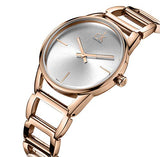 Calvin Klein Stately White Dial Rose Gold Steel Strap Watch for Women - K3G23626 Buy Now By Calvin Klein