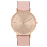 Coach Delancey Gold Dial Pink Leather Strap Watch for Women - 14503332 Buy Now By Coach