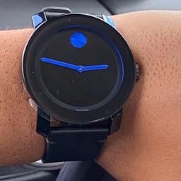 Movado Bold TR90 Black Dial Black Leather Strap Watch For Men - 3600307 Buy Now By Movado