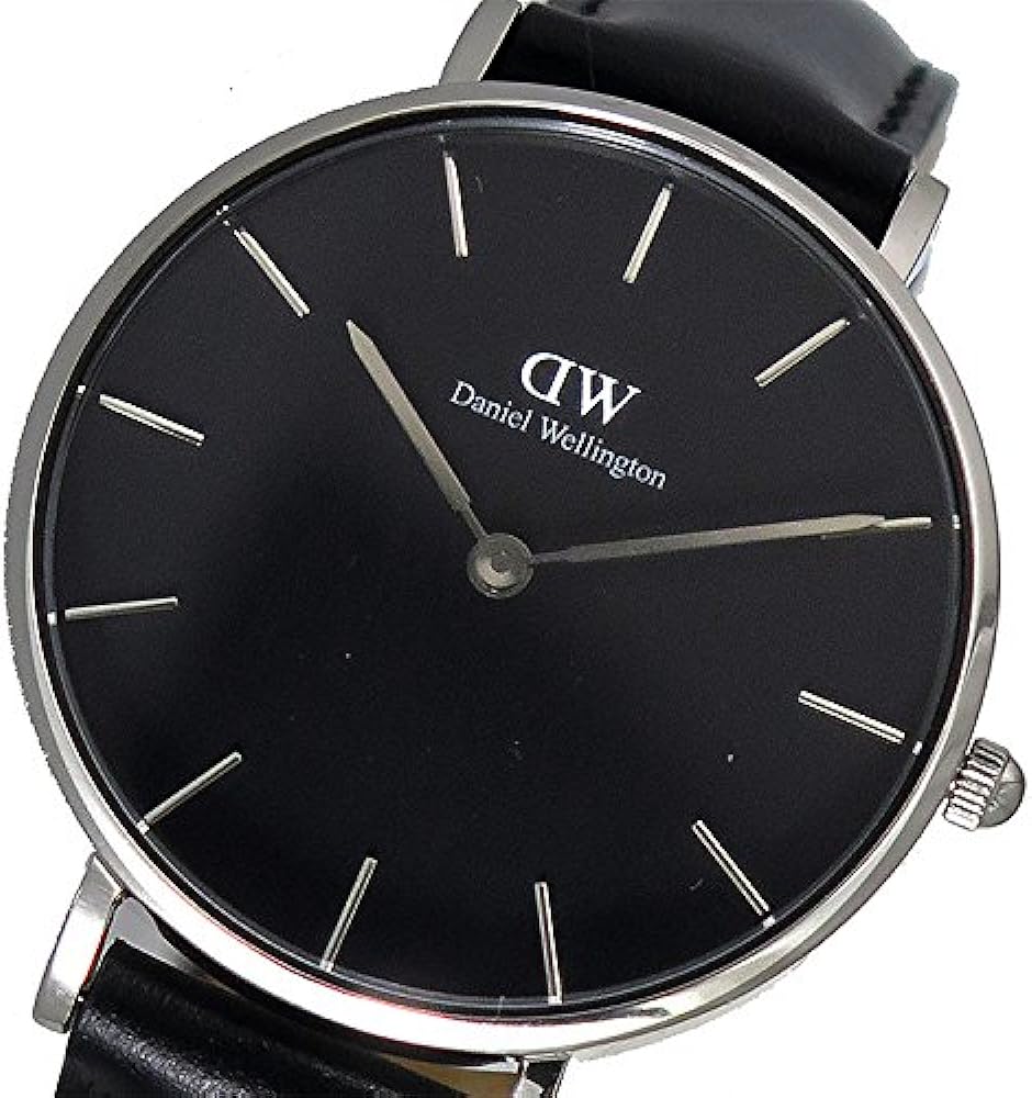 Daniel Wellington Petite Sheffield Black Dial Black Leather Strap Watch For Women - DW00100180 Buy Now By Daniel Wellington