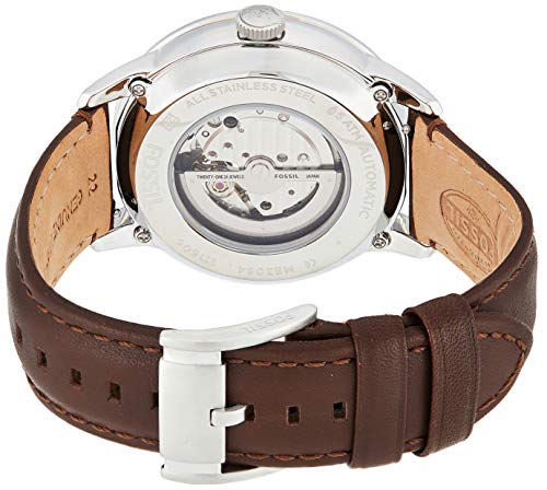 Fossil Townsman Automatic White Dial Brown Leather Strap Watch for Men - ME3064 Buy Now By Fossil