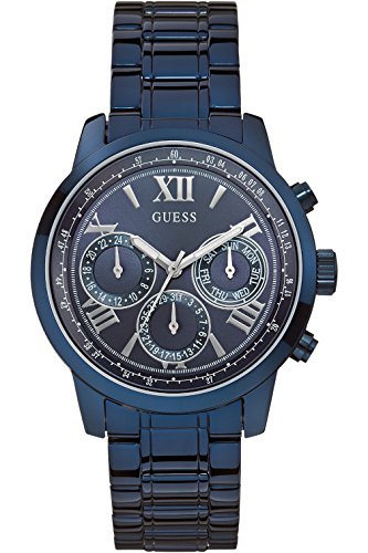 Guess Chronograph Multifunction Blue Dial Blue Steel Strap Watch For Women - W0330L6 Buy Now By Guess