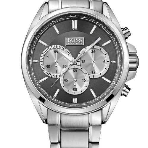 Hugo Boss Driver Black Dial Silver Steel Strap Watch for Men - 1512883 Buy Now By Hugo Boss