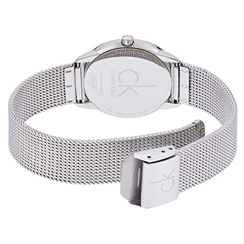 Calvin Klein Minimal Blue Dial Silver Mesh Bracelet Watch for Women - K3M2212N Buy Now By Calvin Klein