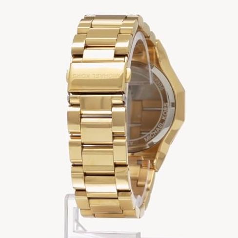 Michael Kors Raquel Three Hand Crystals Gold Dial Gold Steel Strap Watch For Women - MK7398 Buy Now By Michael Kors