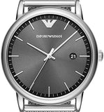 Emporio Armani Luigi Quartz Grey Dial Silver Mesh Bracelet Watch For Men - AR11069 Buy Now By Emporio Armani