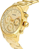 Guess Sunrise Chronograph Gold Dial Gold Steel Strap Watch For Women - W0330L1 Buy Now By Guess