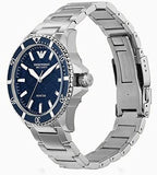 Emporio Armani Meccanico Automatic Blue Dial Silver Steel Strap Watch For Men - AR60059 Buy Now By Emporio Armani
