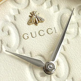 Gucci G Timeless Quartz White Dial White Leather Strap Watch For Women - YA1264033A Buy Now By Gucci
